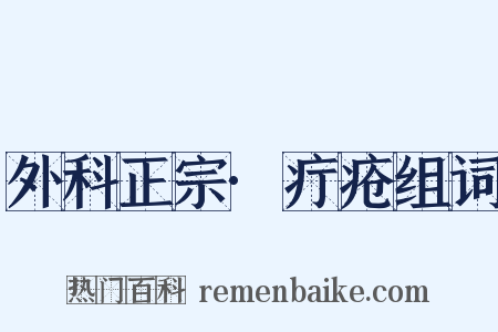 外科正宗·疔疮组词是什么意思的图片